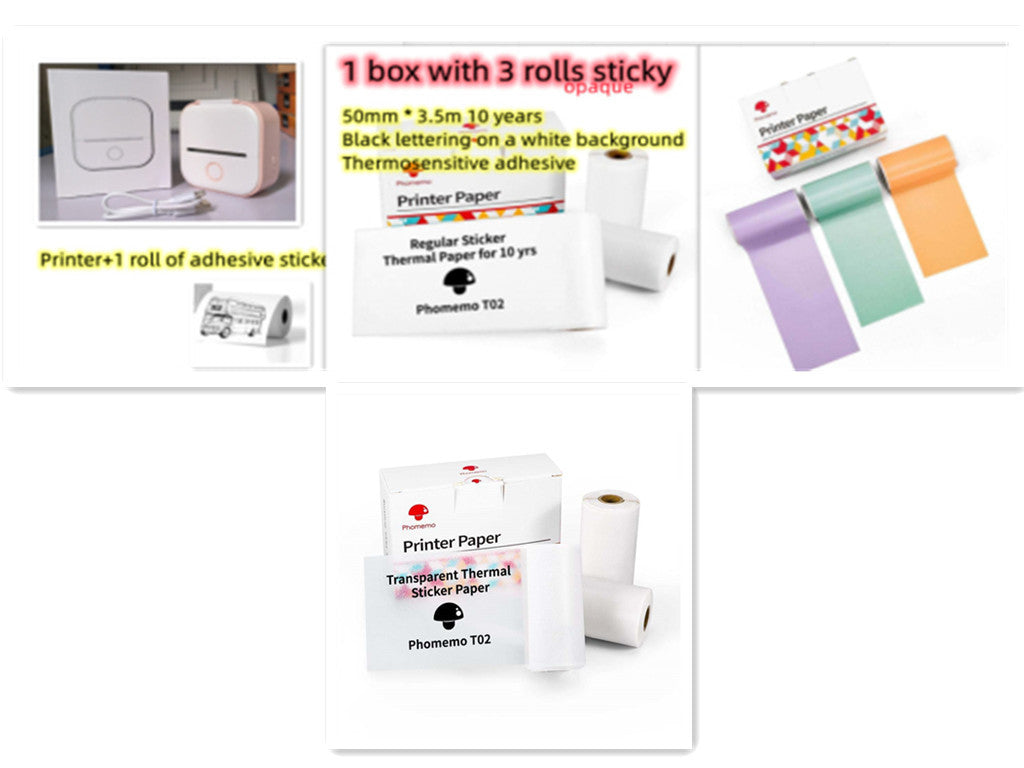 Portable Bluetooth Label & Photo Printer — Create Custom Labels, Tags & Mini Prints Anywhere