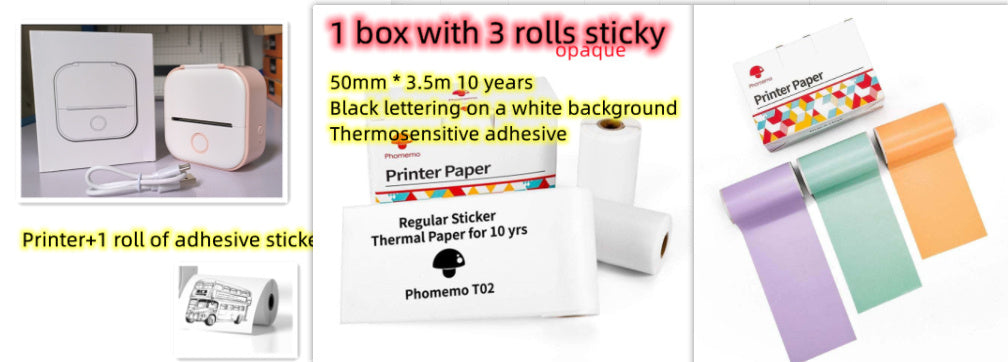Portable Bluetooth Label & Photo Printer — Create Custom Labels, Tags & Mini Prints Anywhere