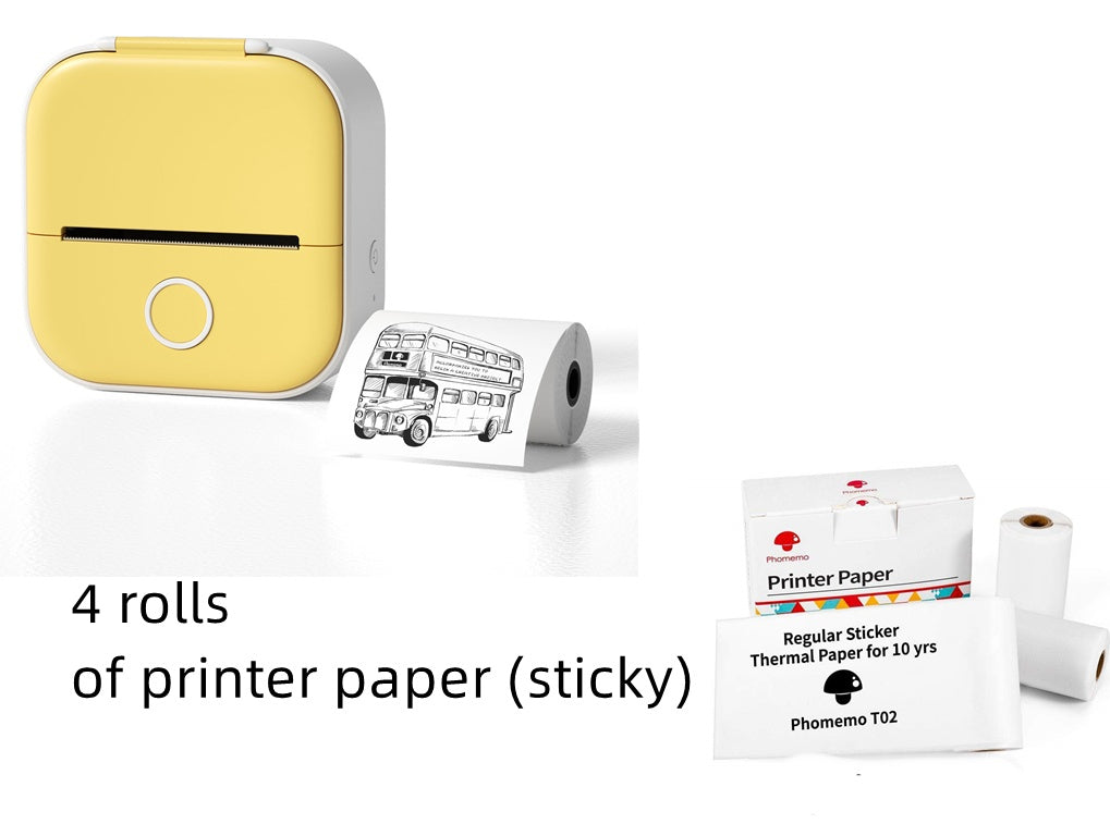 Portable Bluetooth Label & Photo Printer — Create Custom Labels, Tags & Mini Prints Anywhere