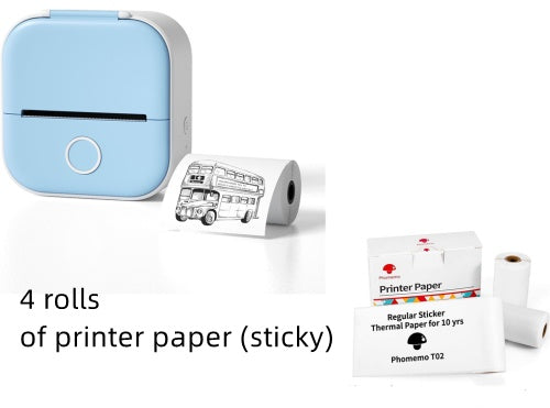 Portable Bluetooth Label & Photo Printer — Create Custom Labels, Tags & Mini Prints Anywhere