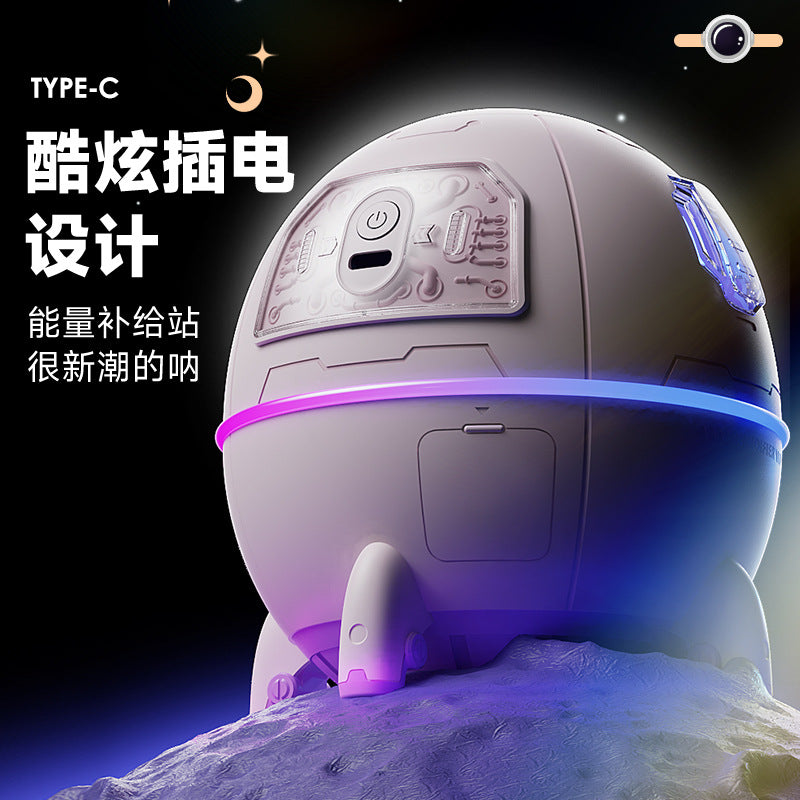Space capsule usb humidifier desktop home mini small astronaut car aromatherapy large mist cross-border gift