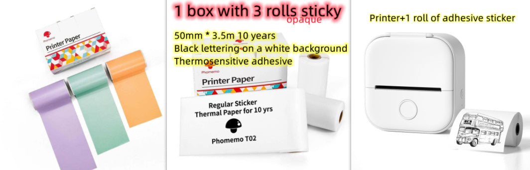Portable Bluetooth Label & Photo Printer — Create Custom Labels, Tags & Mini Prints Anywhere